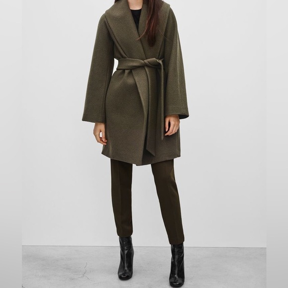 Babaton Jackets & Blazers - Babaton Sian Coat-Dark Olive-Size M